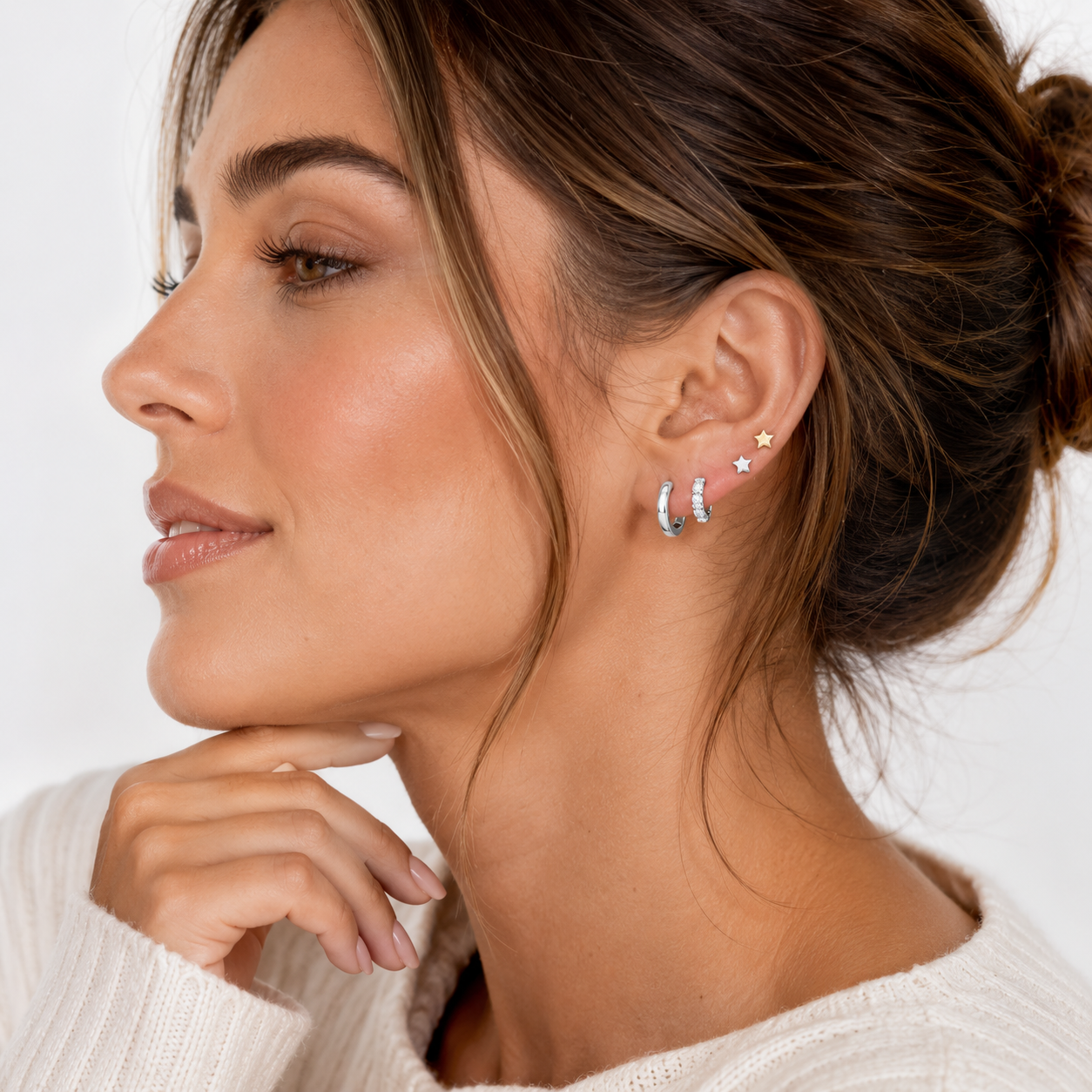 WW DREISEGEL Earring Set lifestyle and detail image