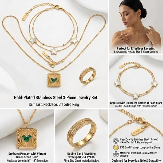WW DREISEGEL Jewelry Set lifestyle and detail image