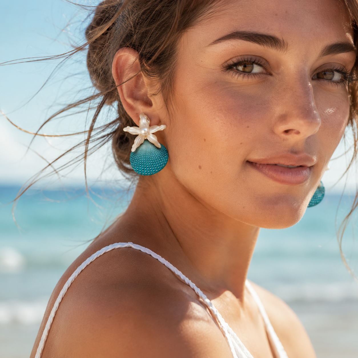 WW DREISEGEL Ocean Jewelry Set lifestyle and detail image
