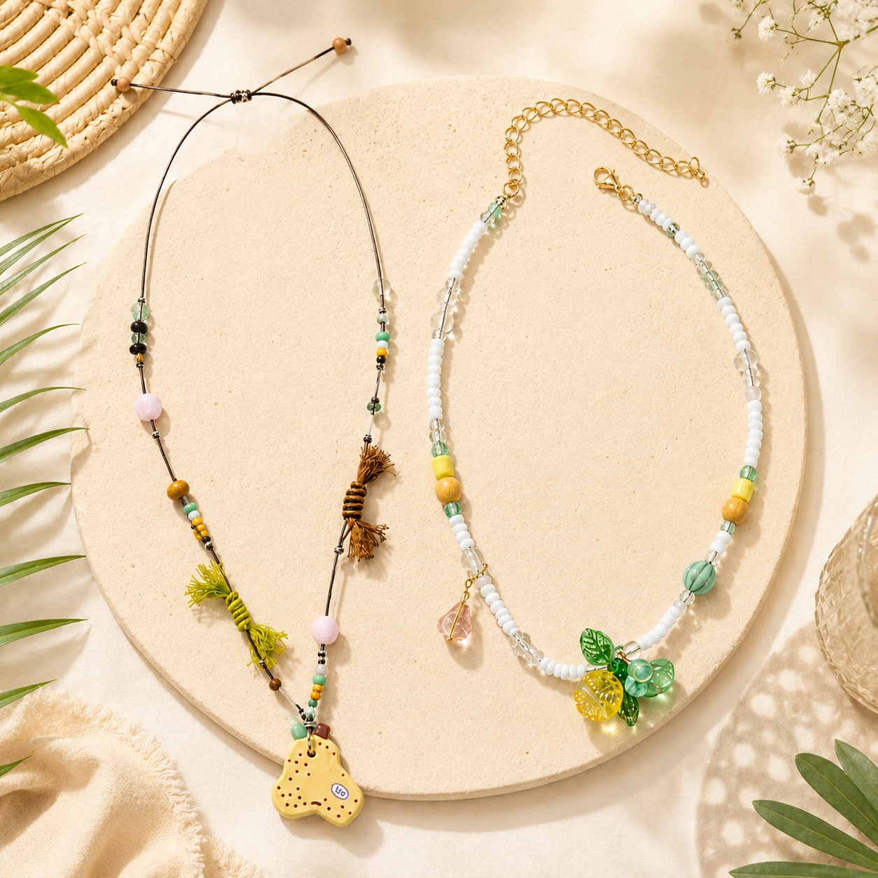 WW DREISEGEL Necklace Set lifestyle and detail image