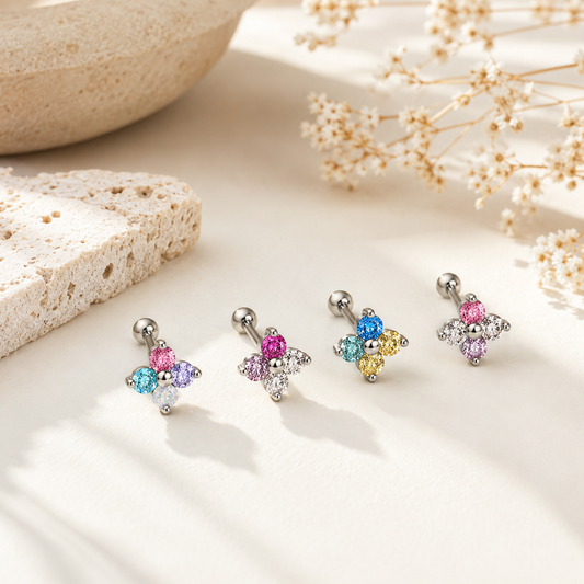 WW DREISEGEL Cartilage Earrings lifestyle and detail image