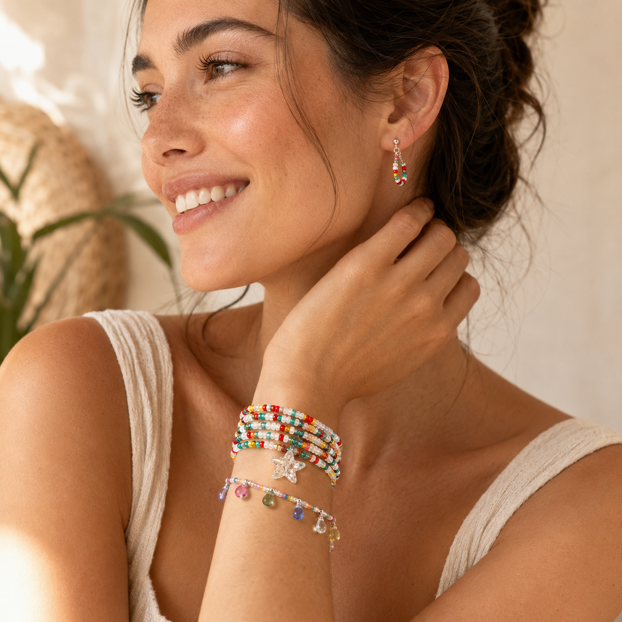 WW DREISEGEL Bracelet and Earring Set lifestyle and detail image
