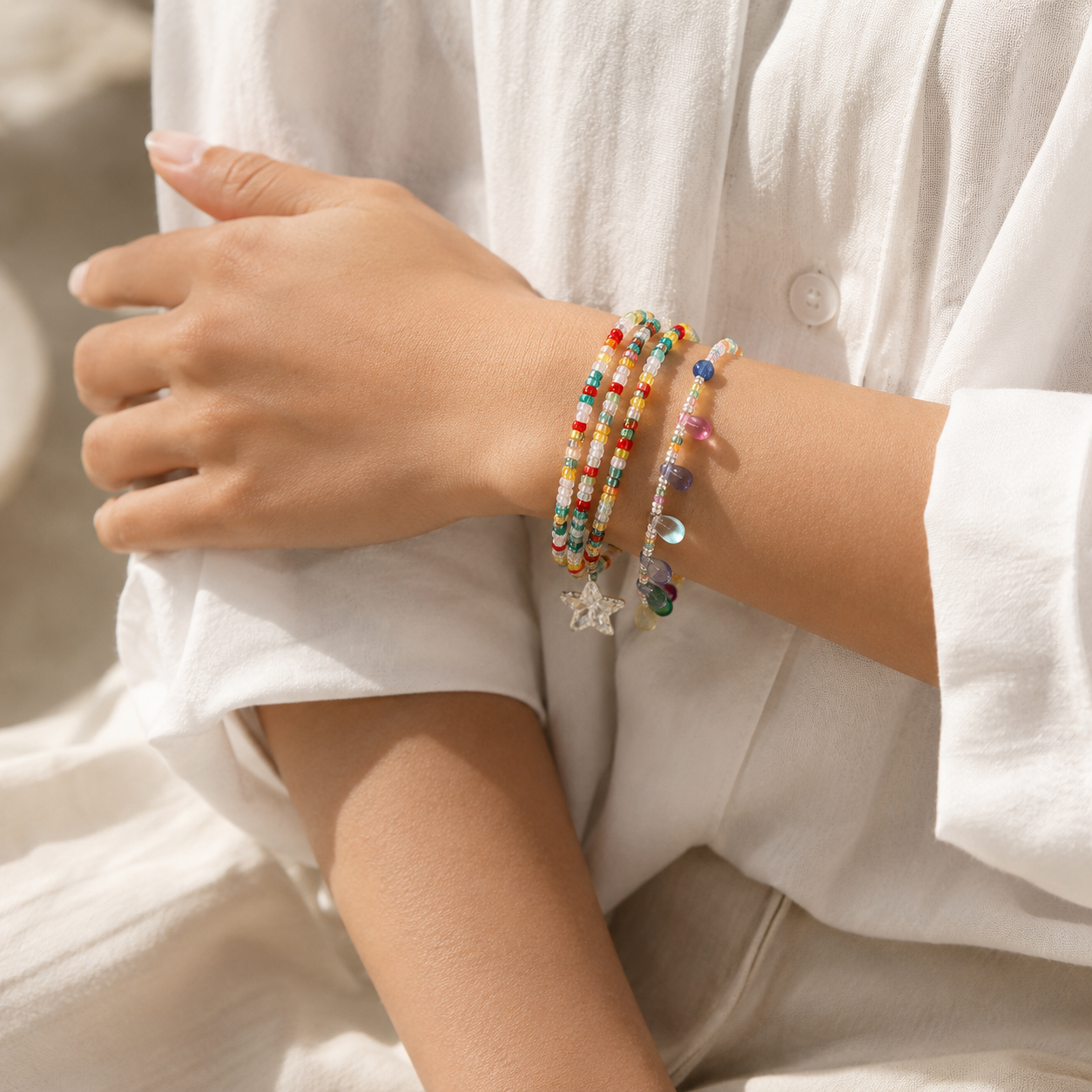 WW DREISEGEL Bracelet and Earring Set lifestyle and detail image