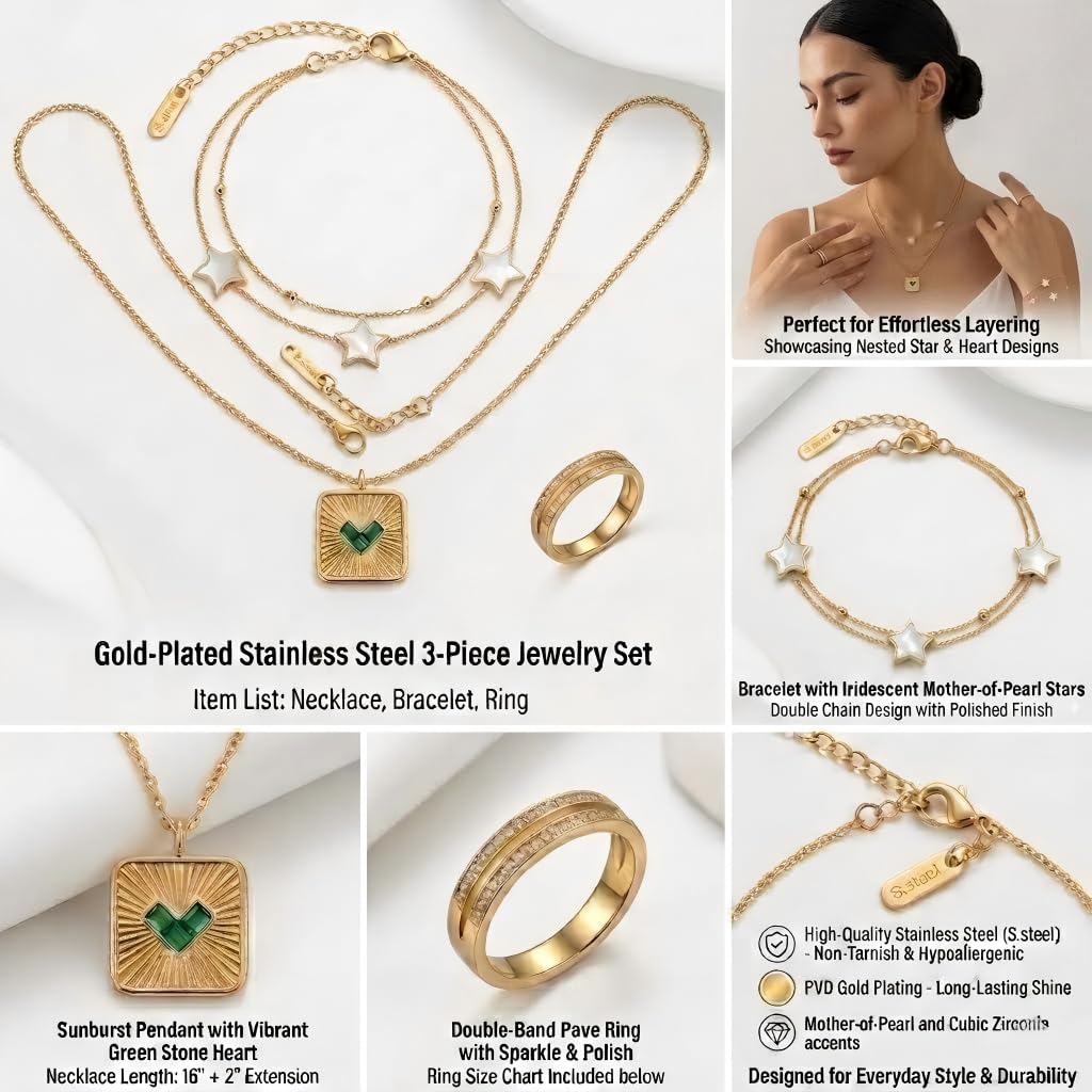 WW DREISEGEL Jewelry Set lifestyle and detail image