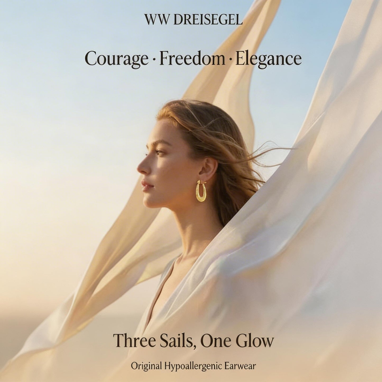 WW DREISEGEL Earrings lifestyle and detail image