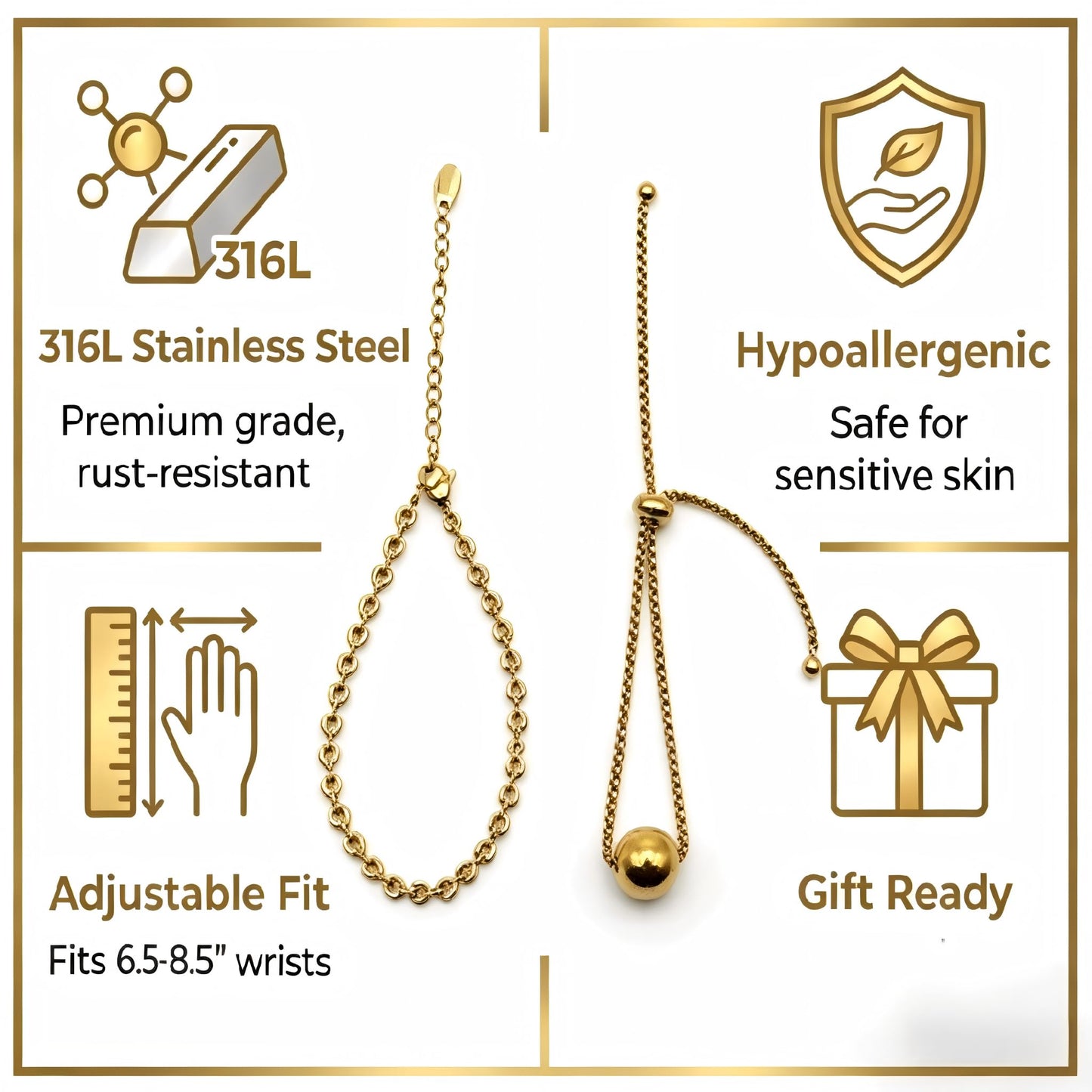 WW DREISEGEL Bracelet Set lifestyle and detail image